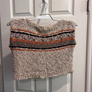 Vintage Liz Claiborne Cropped Knitted Top